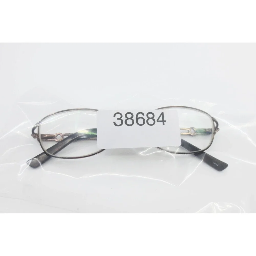 White Mountain WM0001 BR Brown Oval Metal Eyeglass Frames 52-16-135
